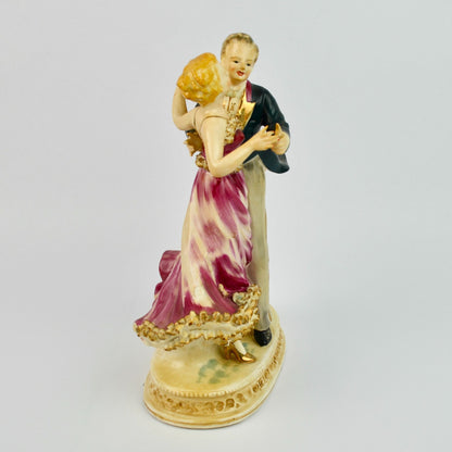 Vintage Dancing Couple Pair Figurine LARGE 10"