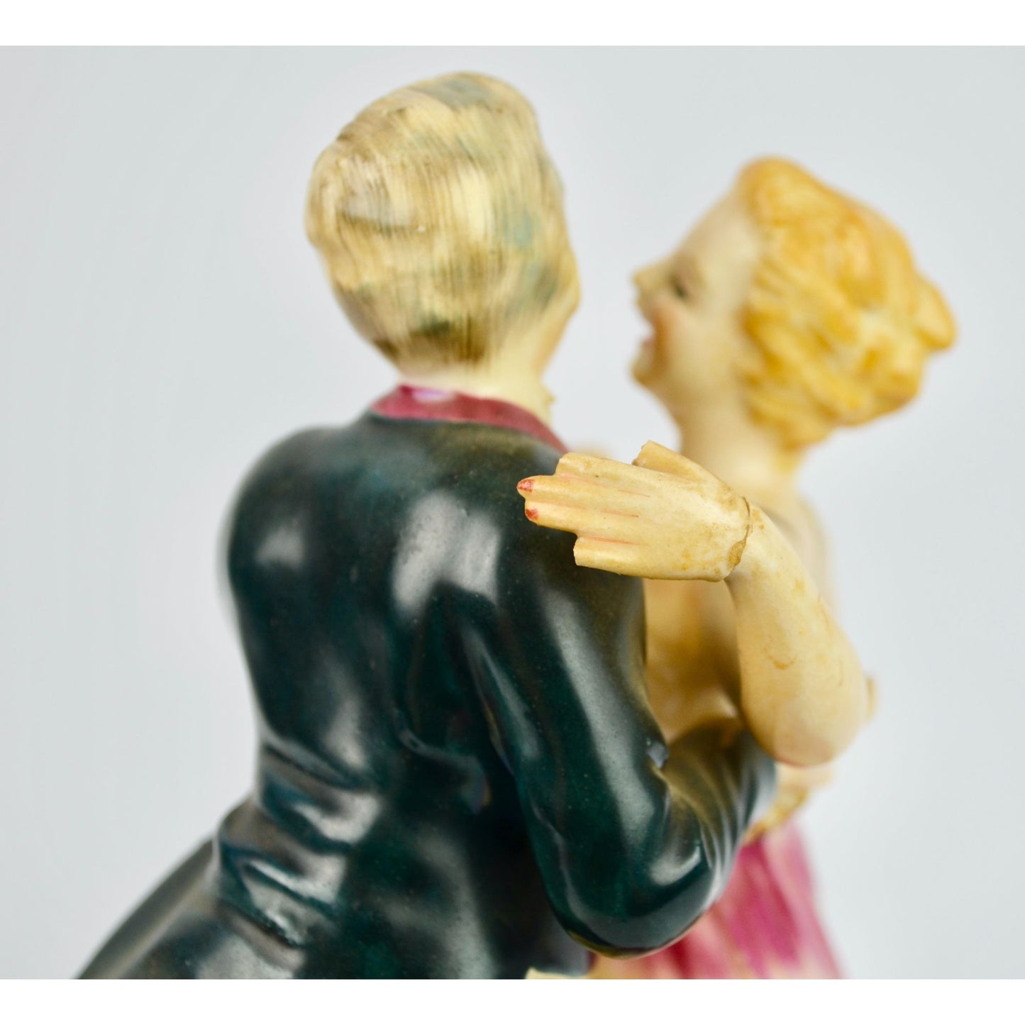 Vintage Dancing Couple Pair Figurine LARGE 10"