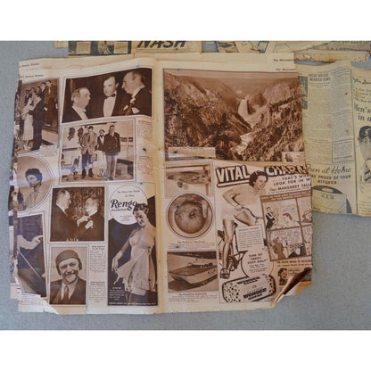 Vintage Lot of 1930's Newspapers POOR CONDITION