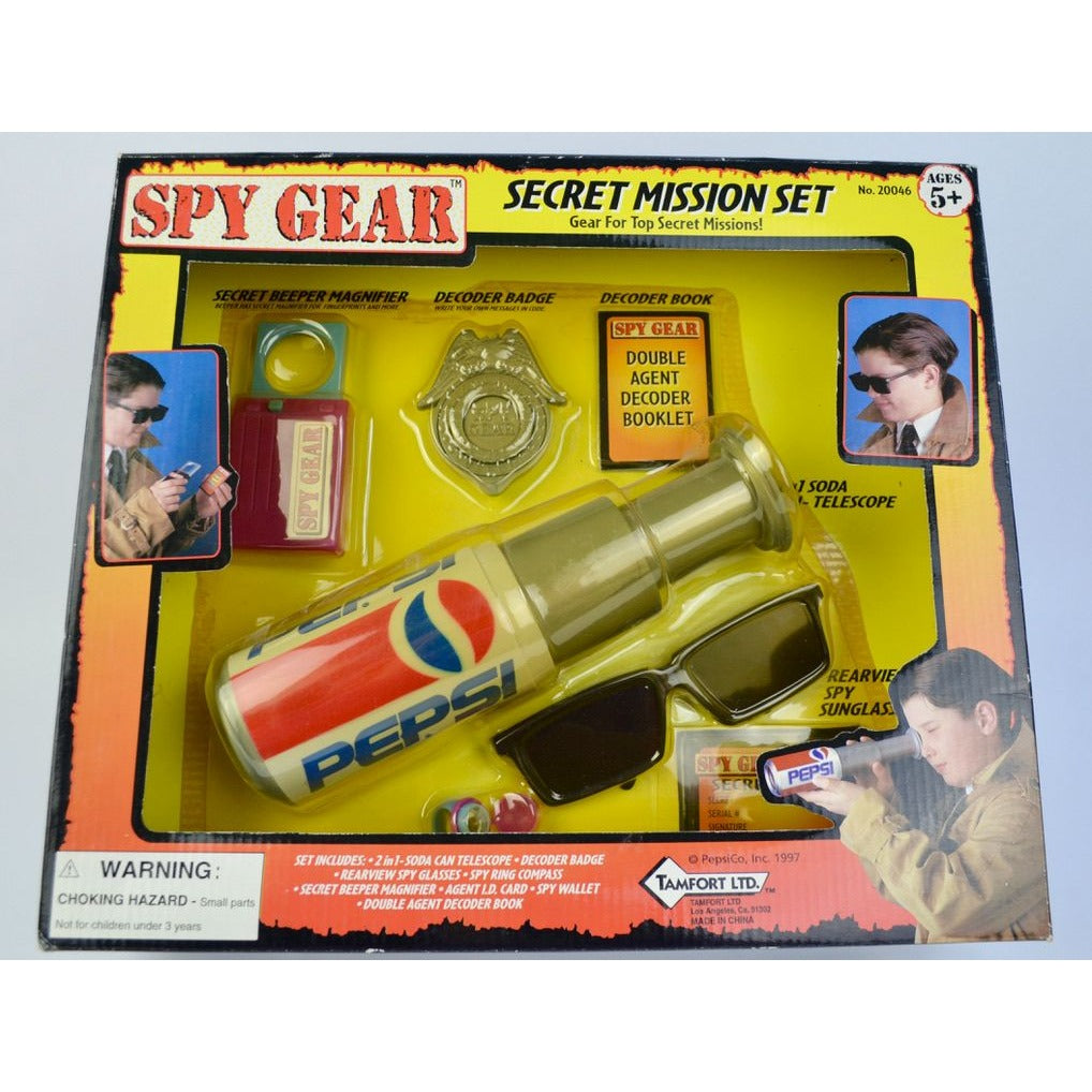 Spy Gear Secret Mission Set Pepsi 1997 Vintage New