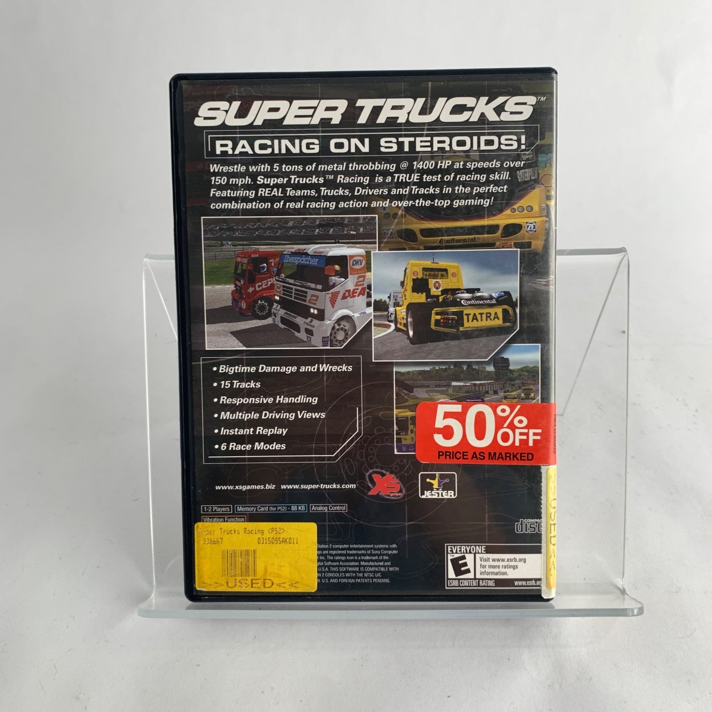 PlayStation 2 PS2 Super Trucks Racing Game Disc & Case