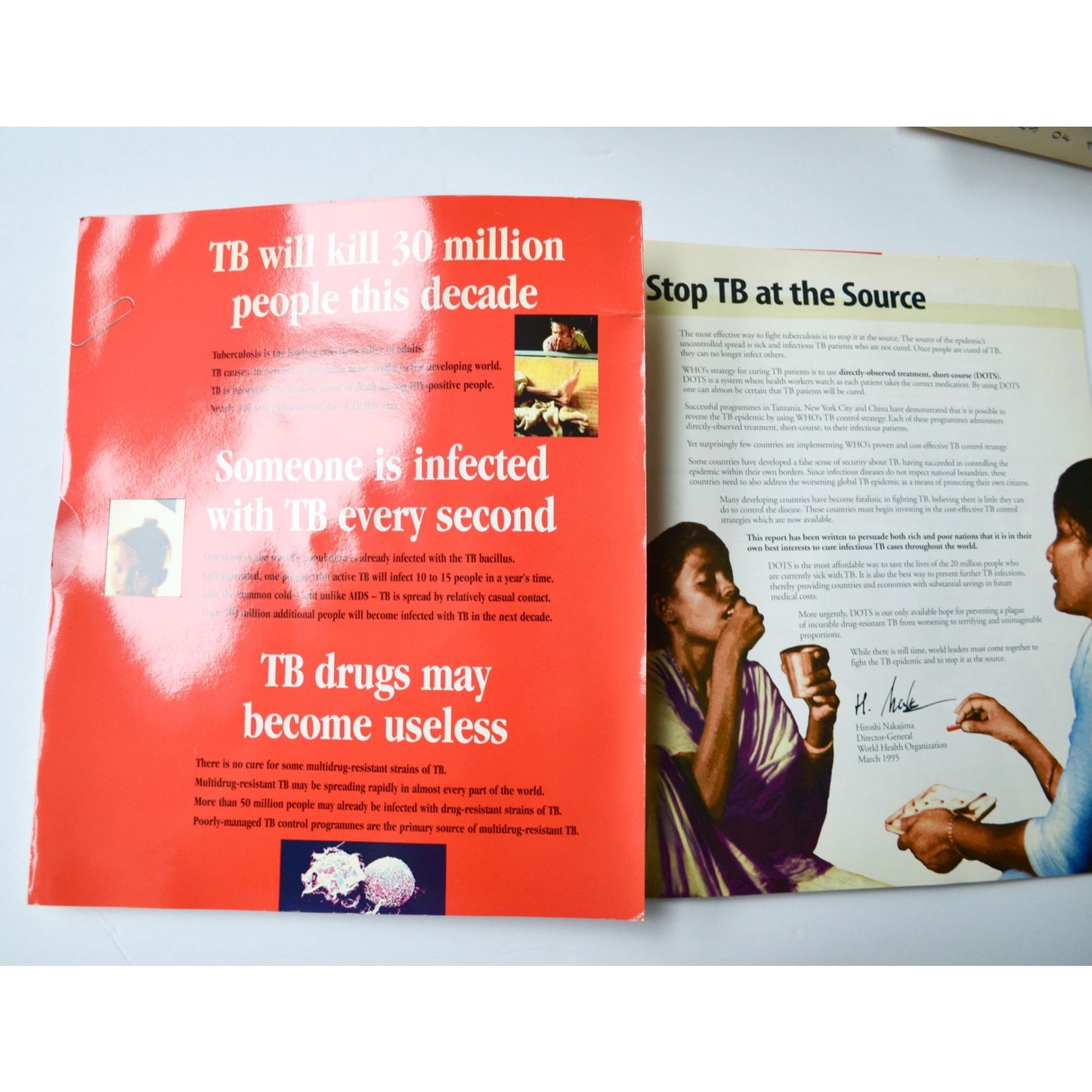 WHO World Health Organization Stop TB Report 1995