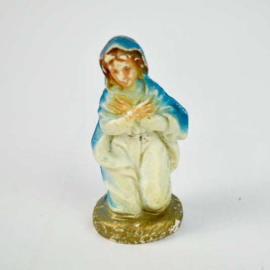 Vintage Nativity Replacement Piece Mary Plastic