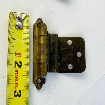 Lot 4 Vintage Inset Cabinet Hinges Brass Finish Antique Architectural Salvage