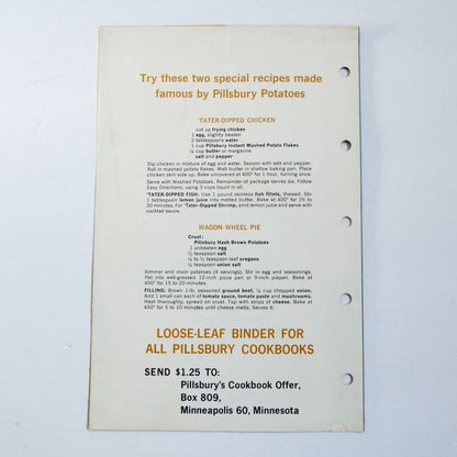 Pillsbury Plain and Fancy Potato Recipes Page