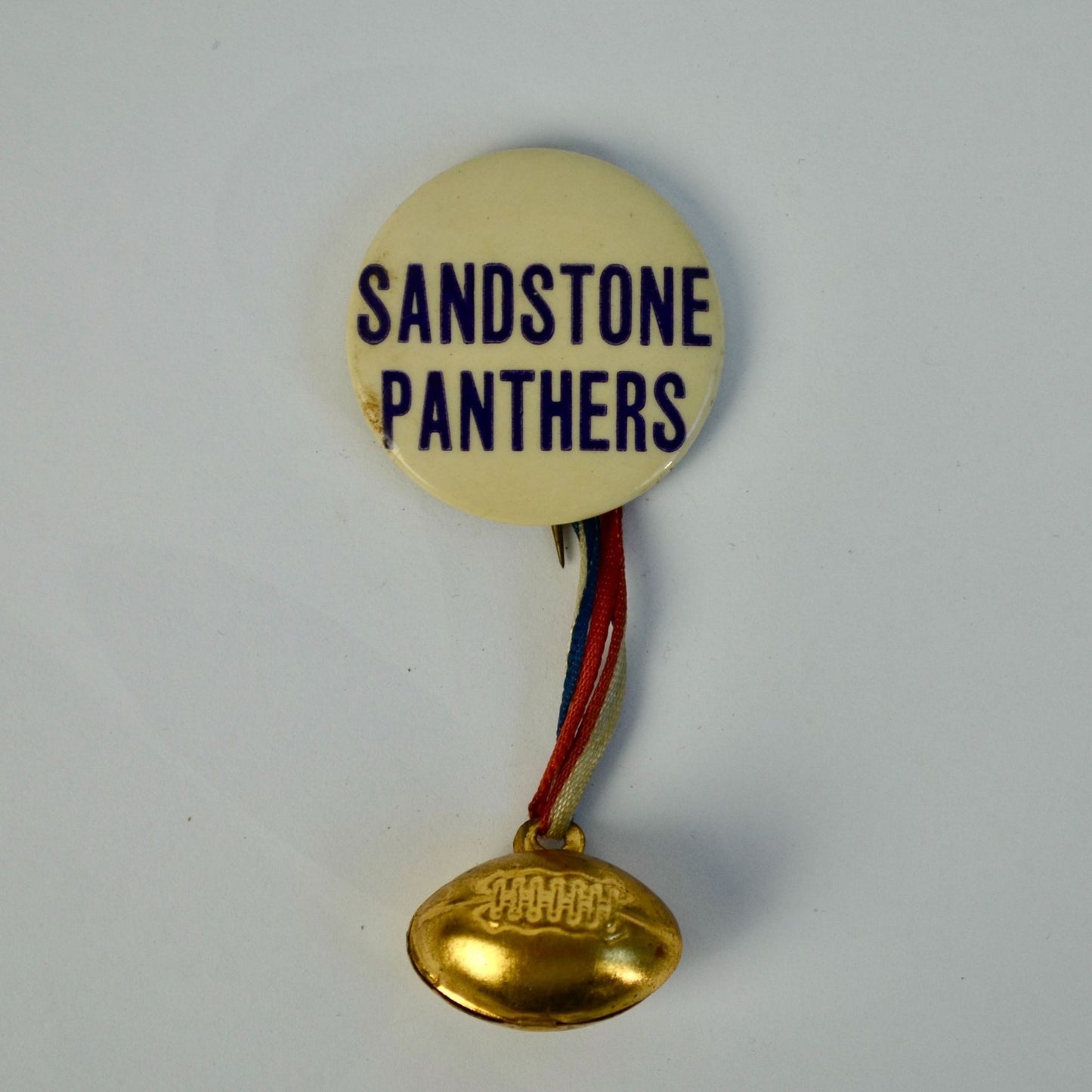 Sandstone Minnesota Panthers Football Pin Button Vintage
