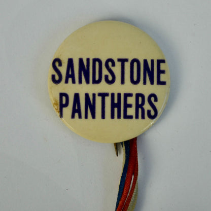 Sandstone Minnesota Panthers Football Pin Button Vintage