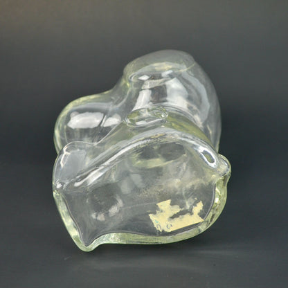 Vintage Clear Glass Snoopy Bank