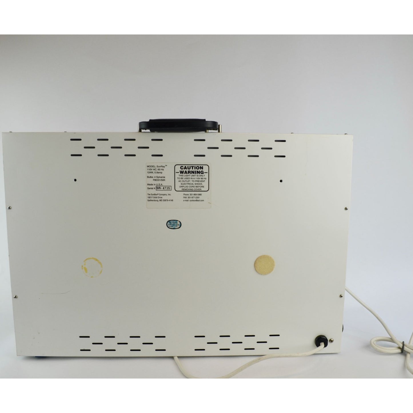 SunRay The Sun Box Light Therapy Treatment WORKS