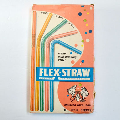 Flex-Straw Vintage Box with Contents