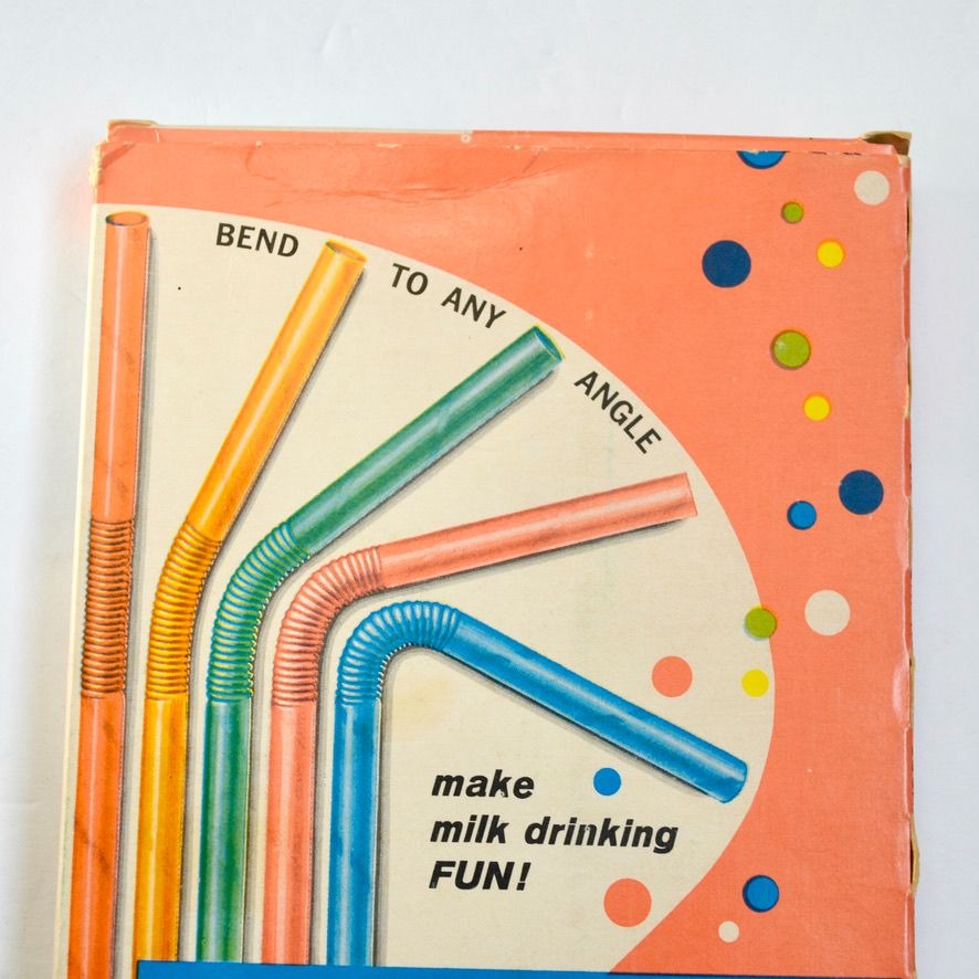 Flex-Straw Vintage Box with Contents