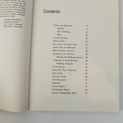 Indian Silversmithing W. Ben Hunt Vintage Book 1960