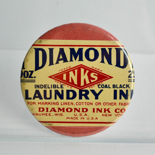 Diamond Laundry Ink Hand Mirror 3"