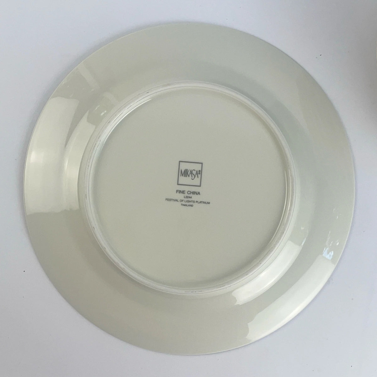 Mikasa Festival of Lights Platinum Dinner Plates Lot of 7 L3244 Hanukkah