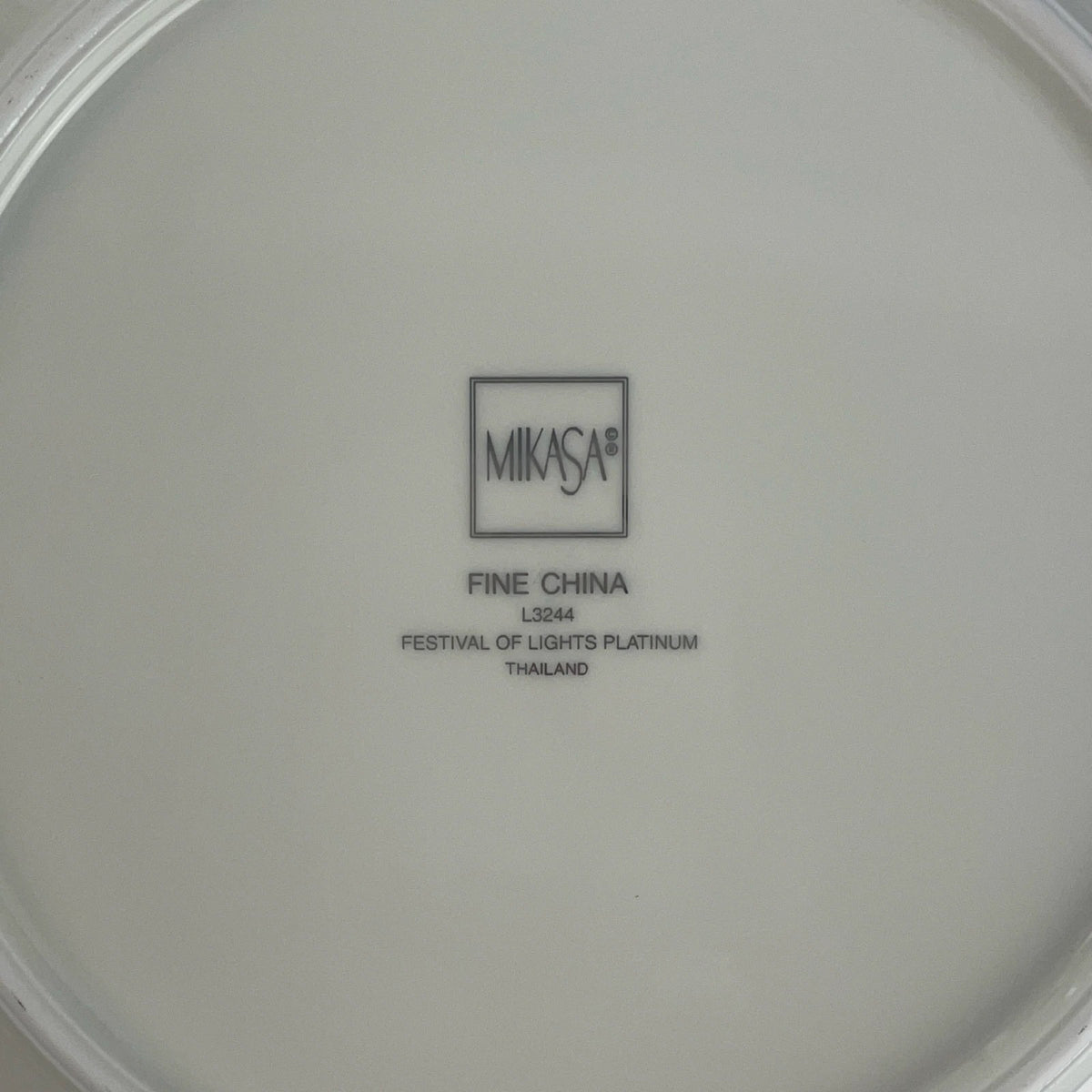 Mikasa Festival of Lights Platinum Dinner Plates Lot of 7 L3244 Hanukkah