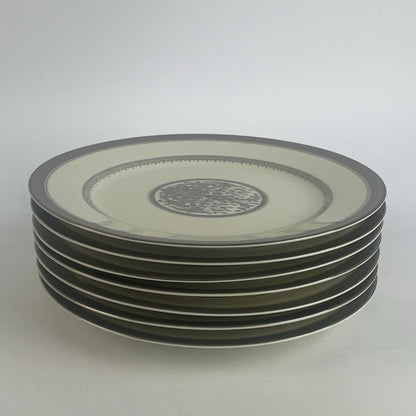 Mikasa Festival of Lights Platinum Dinner Plates Lot of 7 L3244 Hanukkah