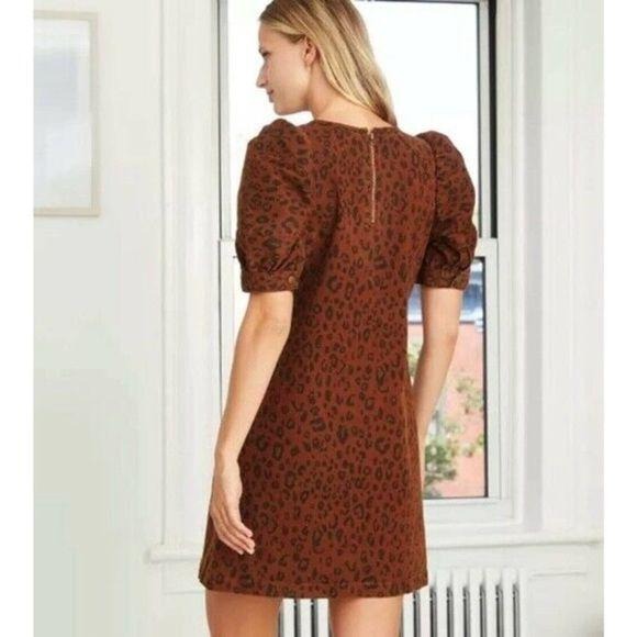 NEW Universal Thread Leopard Denim Dress