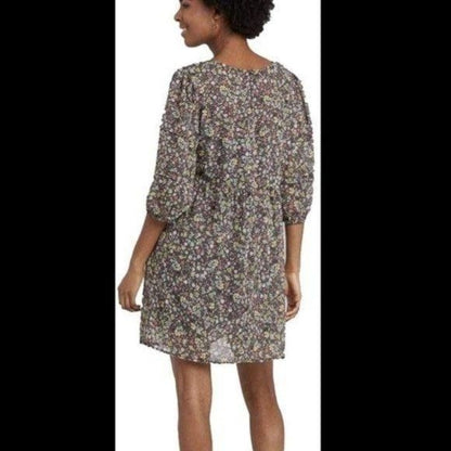 NEW Wild Fable Gray Floral Mini Dress