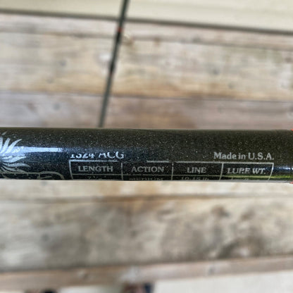 Vintage Daiwa 1324 ACG Spinning Rod 7’ 6” Medium Light Saltwater Fishing Rod