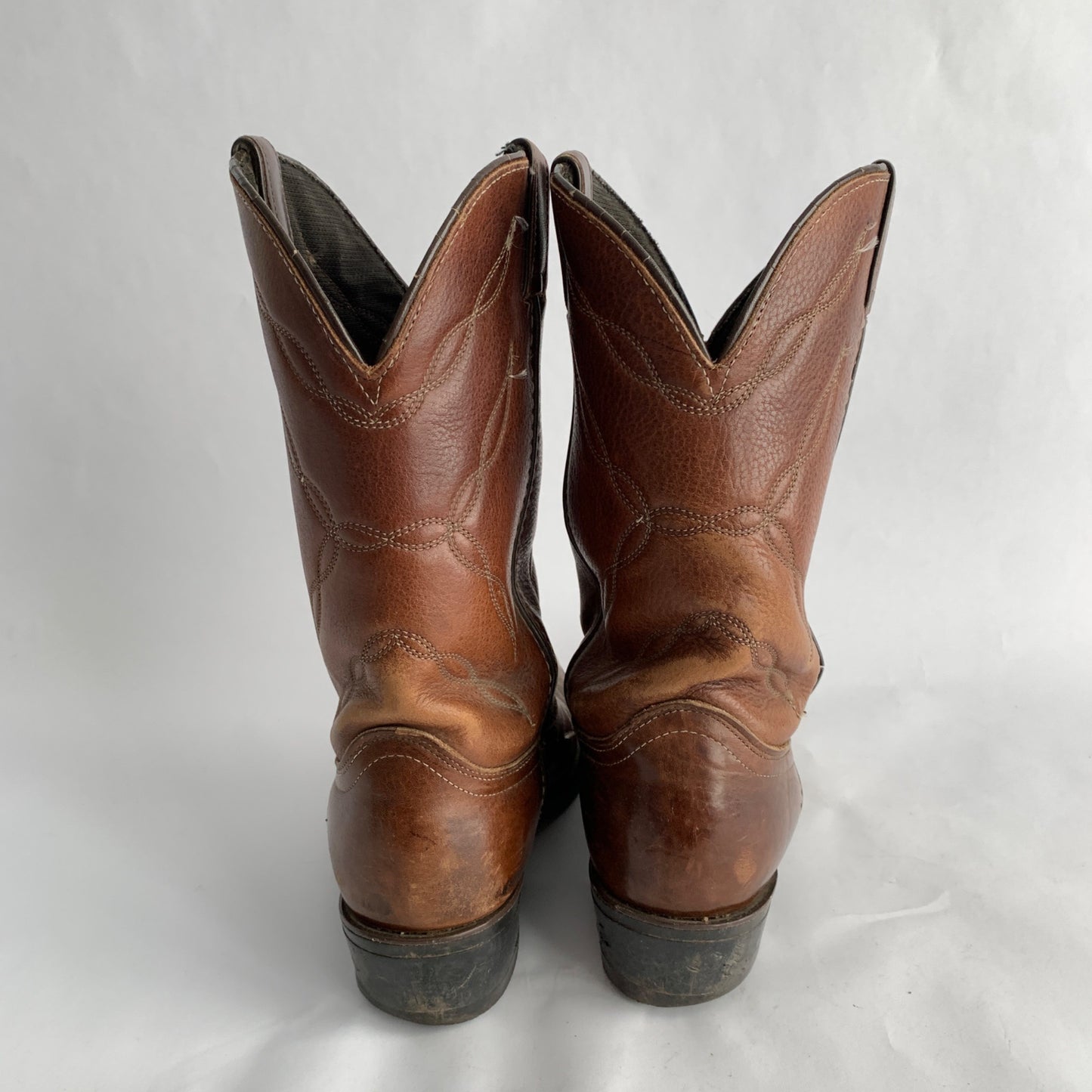 Avonite Men's Brown Cowboy Boots Vintage Size 9.5 EE Made in USA