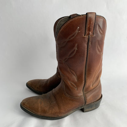 Avonite Men's Brown Cowboy Boots Vintage Size 9.5 EE Made in USA