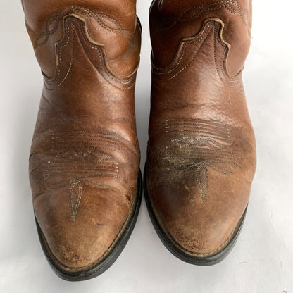 Avonite Men's Brown Cowboy Boots Vintage Size 9.5 EE Made in USA