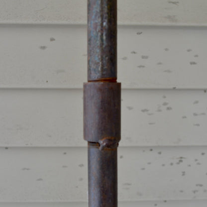 Vintage 5-Tine Fish Spear Ice Fishing Cast Iron Metal 76" Handmade