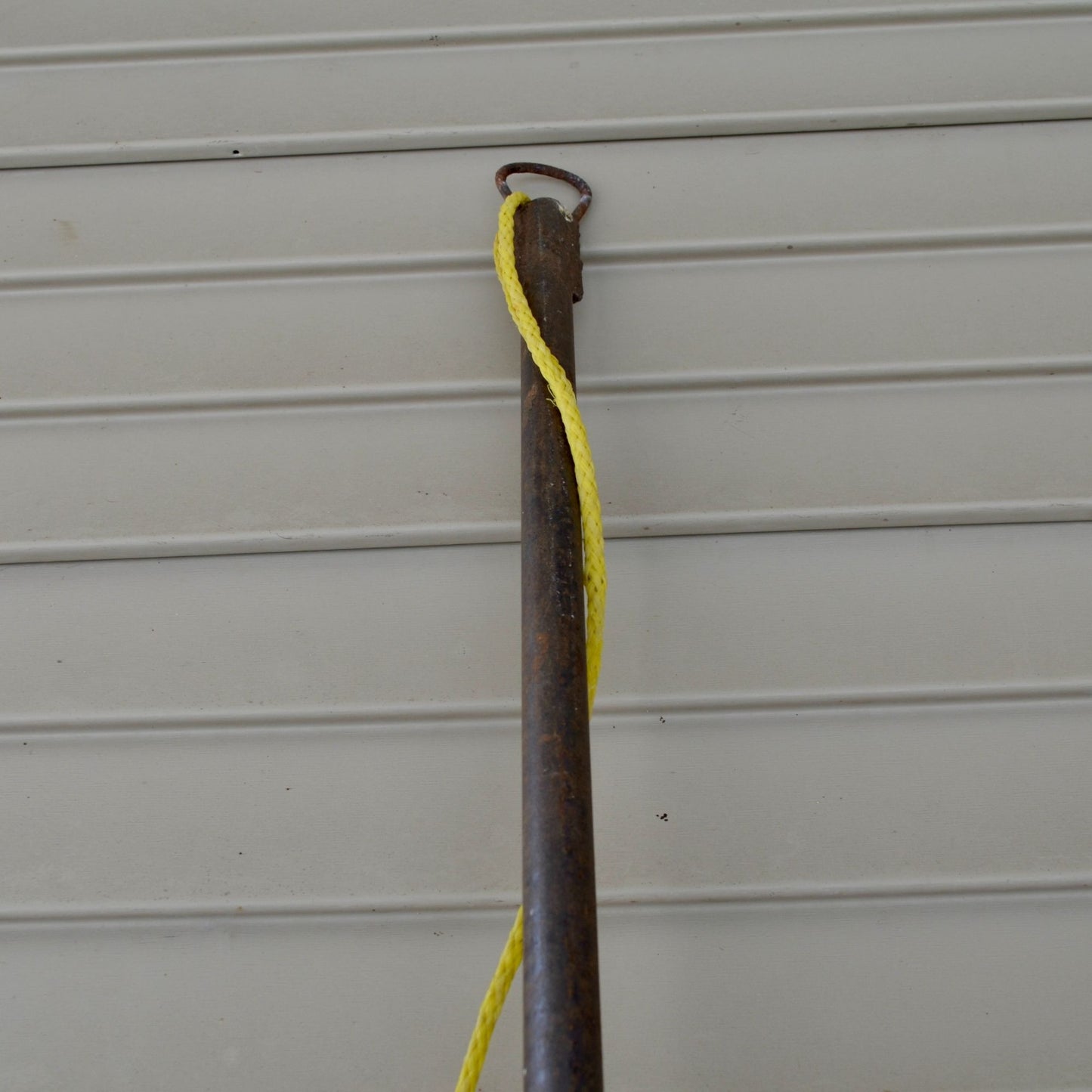 Vintage 5-Tine Fish Spear Ice Fishing Cast Iron Metal 76" Handmade