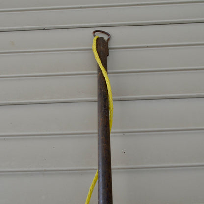 Vintage 5-Tine Fish Spear Ice Fishing Cast Iron Metal 76" Handmade