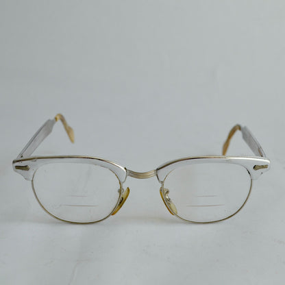 Vintage Shuron Horn Rim Eyeglasses Mid-Century 10-12K Gold Filled Trifocal