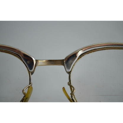 Vintage Shuron Horn Rim Eyeglasses Mid-Century 10-12K Gold Filled Trifocal