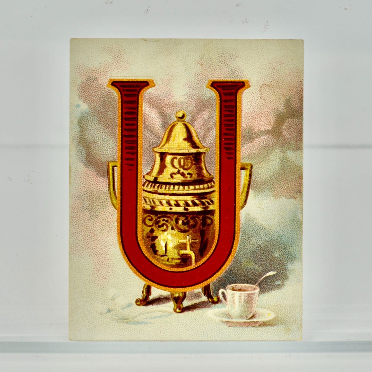 Dilworth's Coffee U Coffee Urn Antique Victorian Trading Card