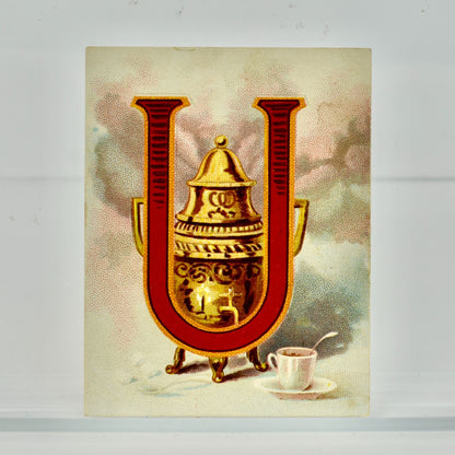 Dilworth's Coffee U Coffee Urn Antique Victorian Trading Card