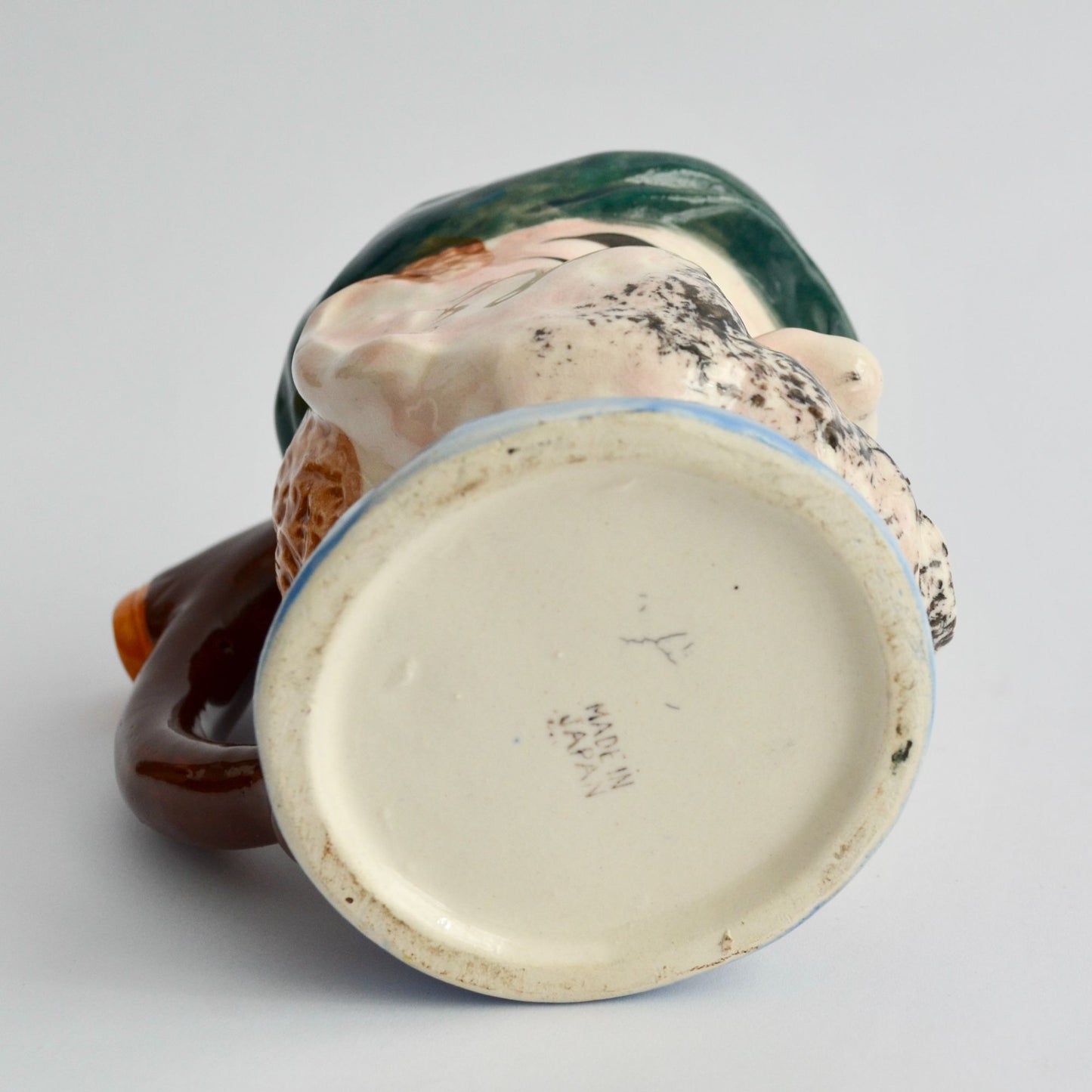 Vintage Japan Pirate Head Mug Face Stein Winking Eye Patch Ceramic 1950s