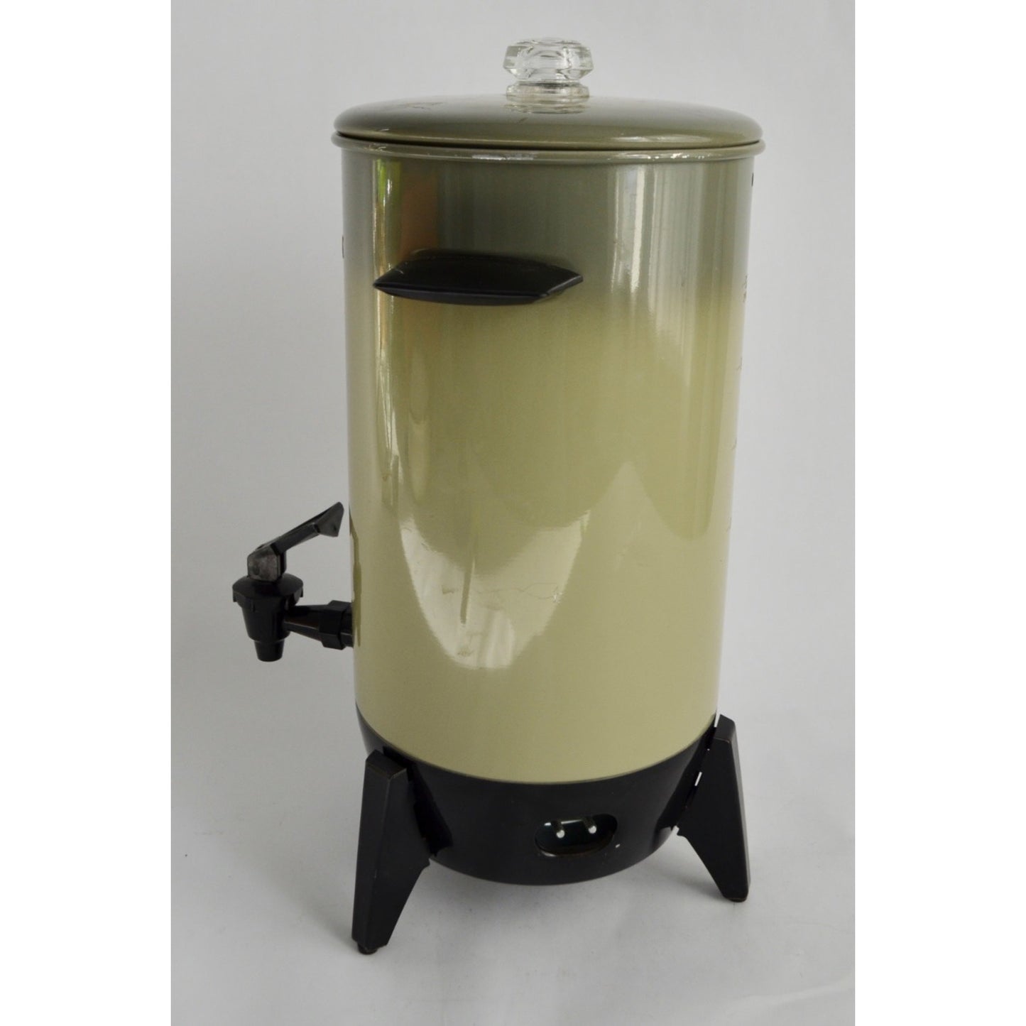 Mirro-Matic 22 Cup Aluminum Coffee Percolator Electric Avocado Green WORKS!