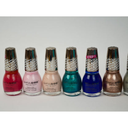Sinful Colors SinfulShine King Kylie Nail Polishes Lot of 10 NEW