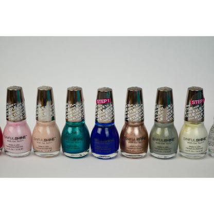 Sinful Colors SinfulShine King Kylie Nail Polishes Lot of 10 NEW