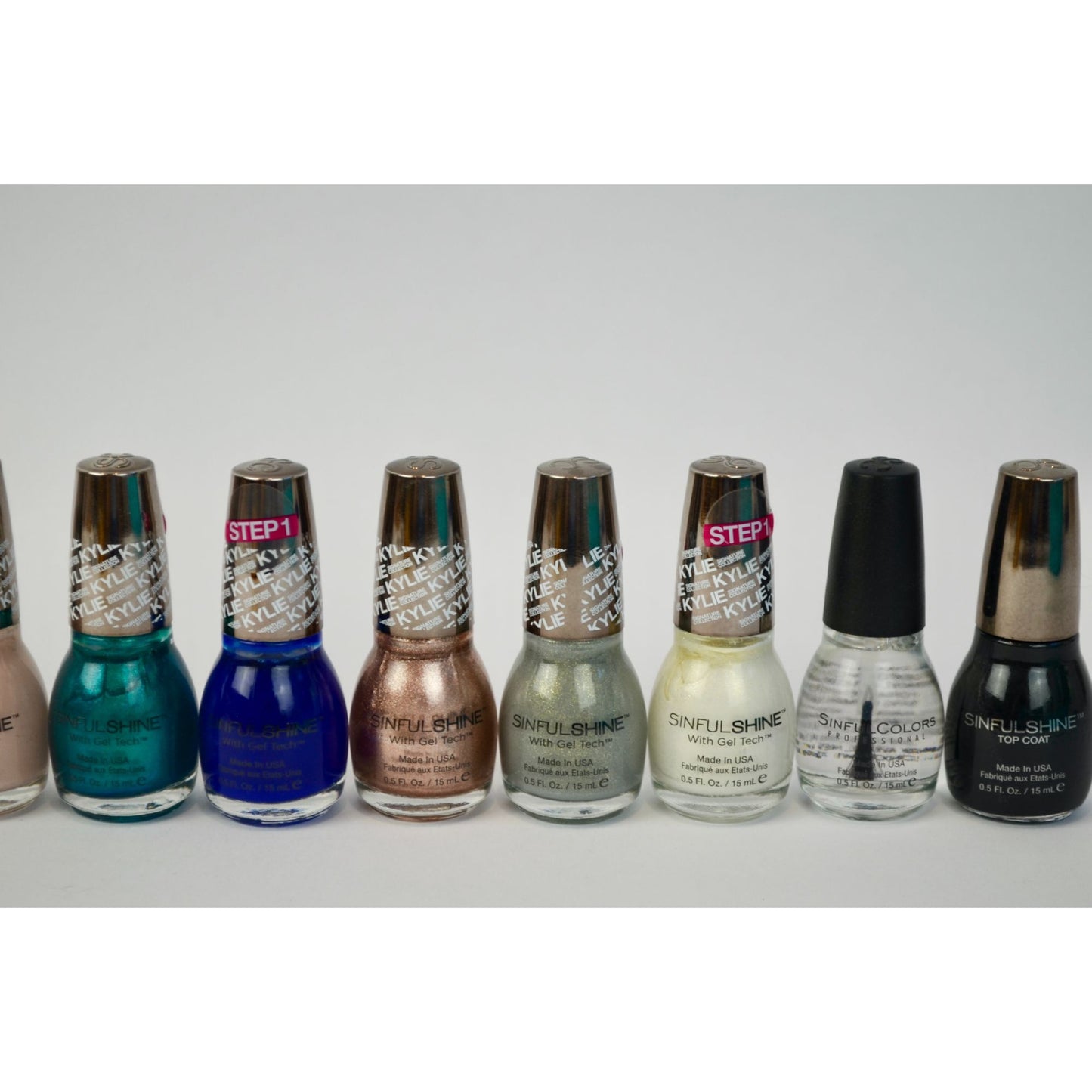 Sinful Colors SinfulShine King Kylie Nail Polishes Lot of 10 NEW