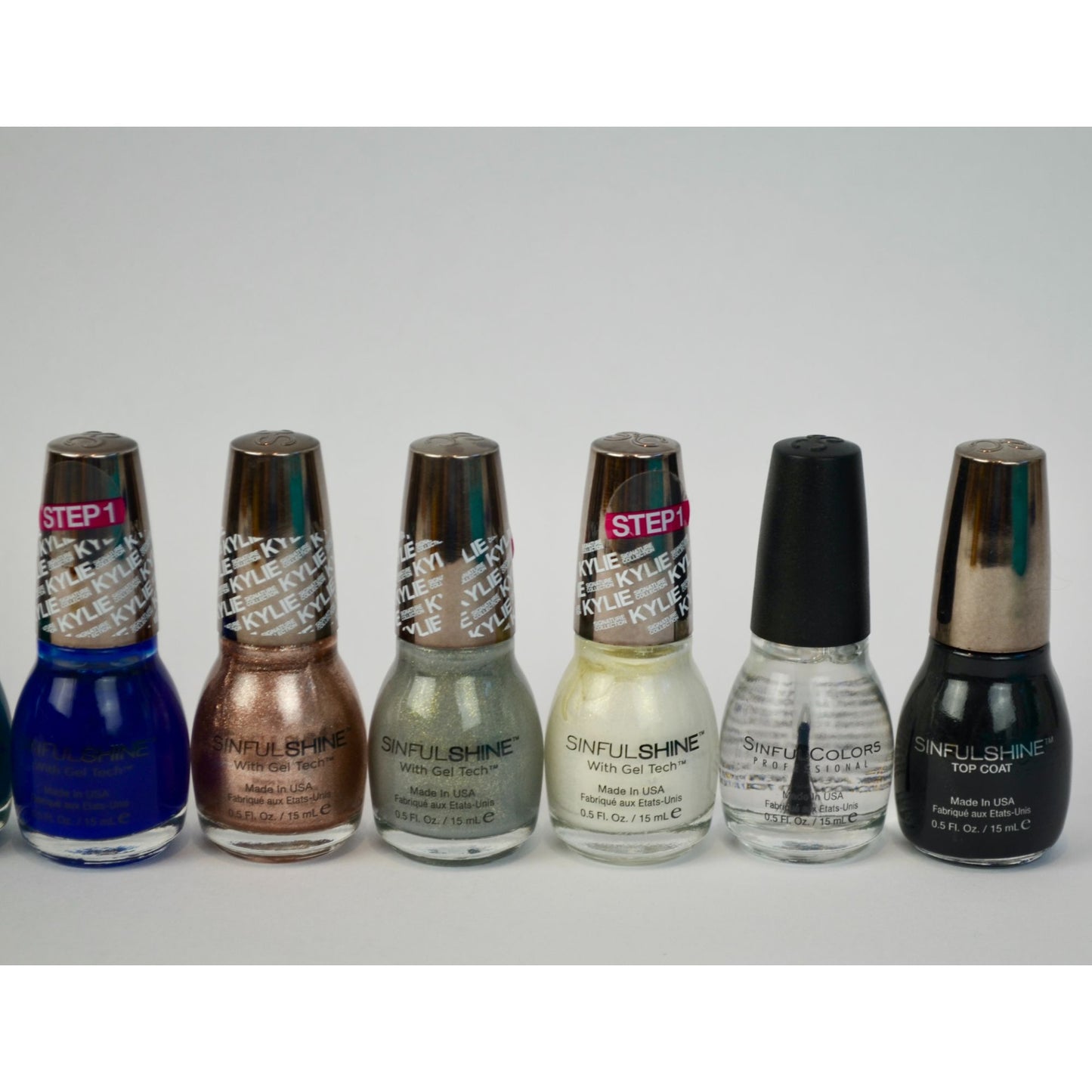 Sinful Colors SinfulShine King Kylie Nail Polishes Lot of 10 NEW