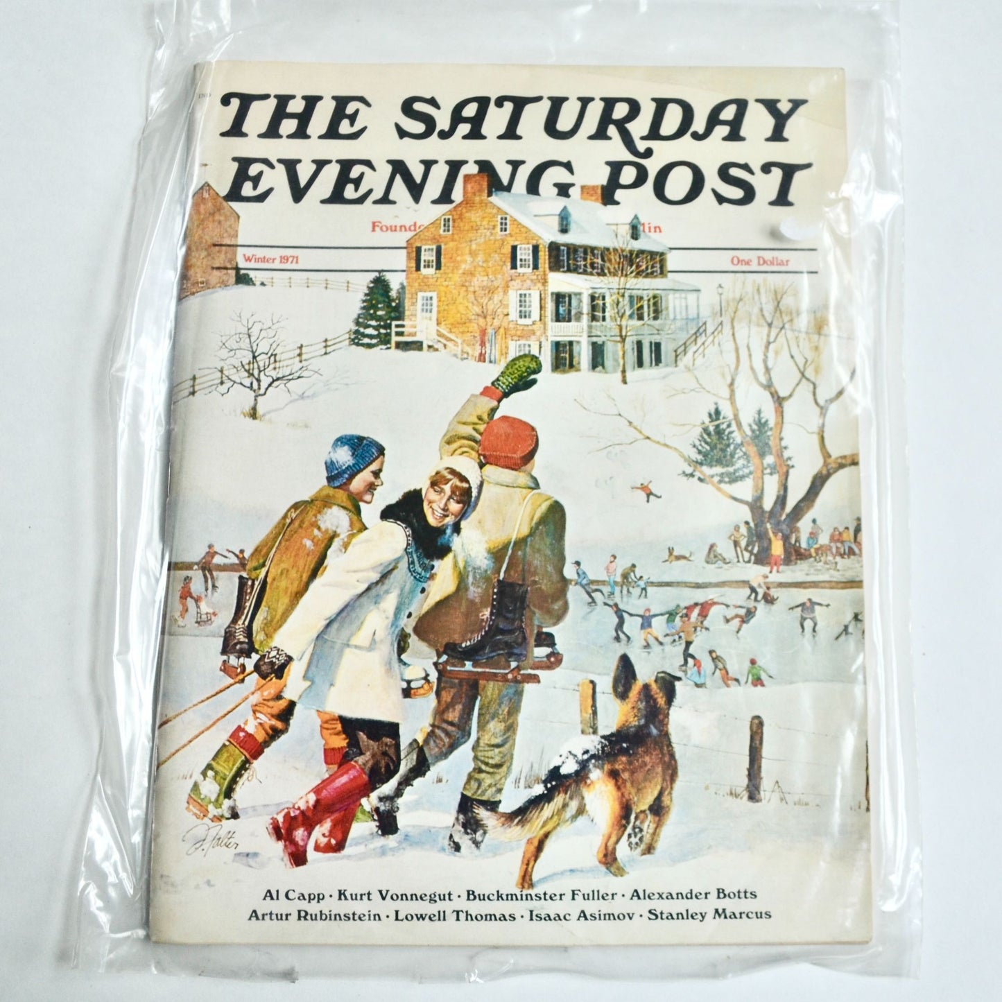 The Saturday Evening Post Winter 1971 Magazine Vintage No Label