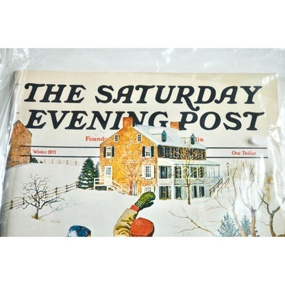 The Saturday Evening Post Winter 1971 Magazine Vintage No Label