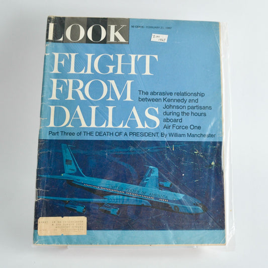 Look Magazine February 21 1967 Flight From Dallas Vintage