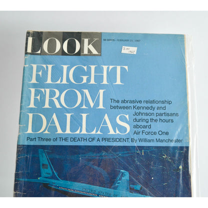 Look Magazine February 21 1967 Flight From Dallas Vintage
