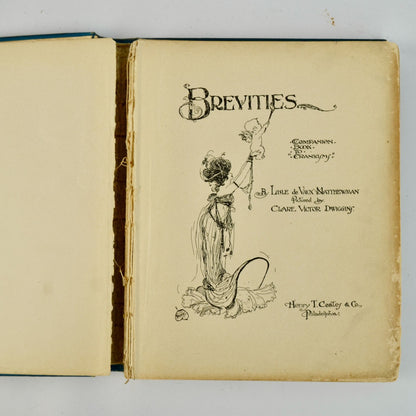 1903 Brevities Lisle de Vaux Matthewman Clare Victor Dwiggins Book