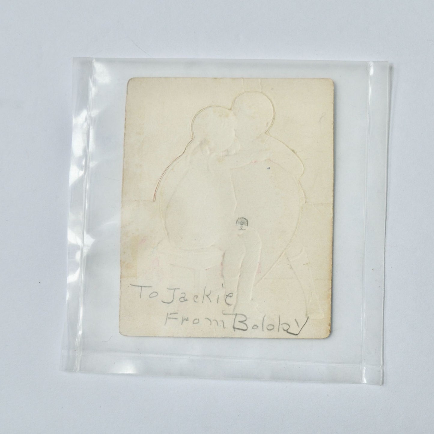 Vintage Valentine Card Come On Be My Heart Boy Girl Chair