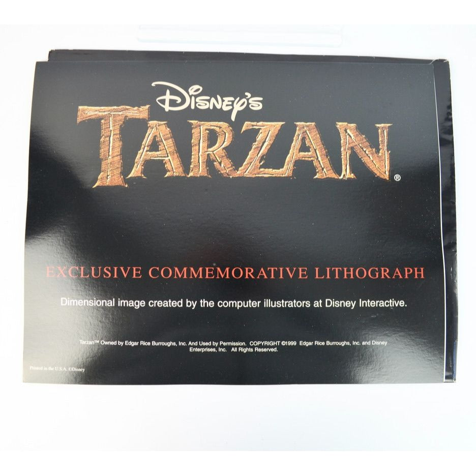 Disneys Tarzan 1999 Exclusive Commemorative Lithograph With Original Folder