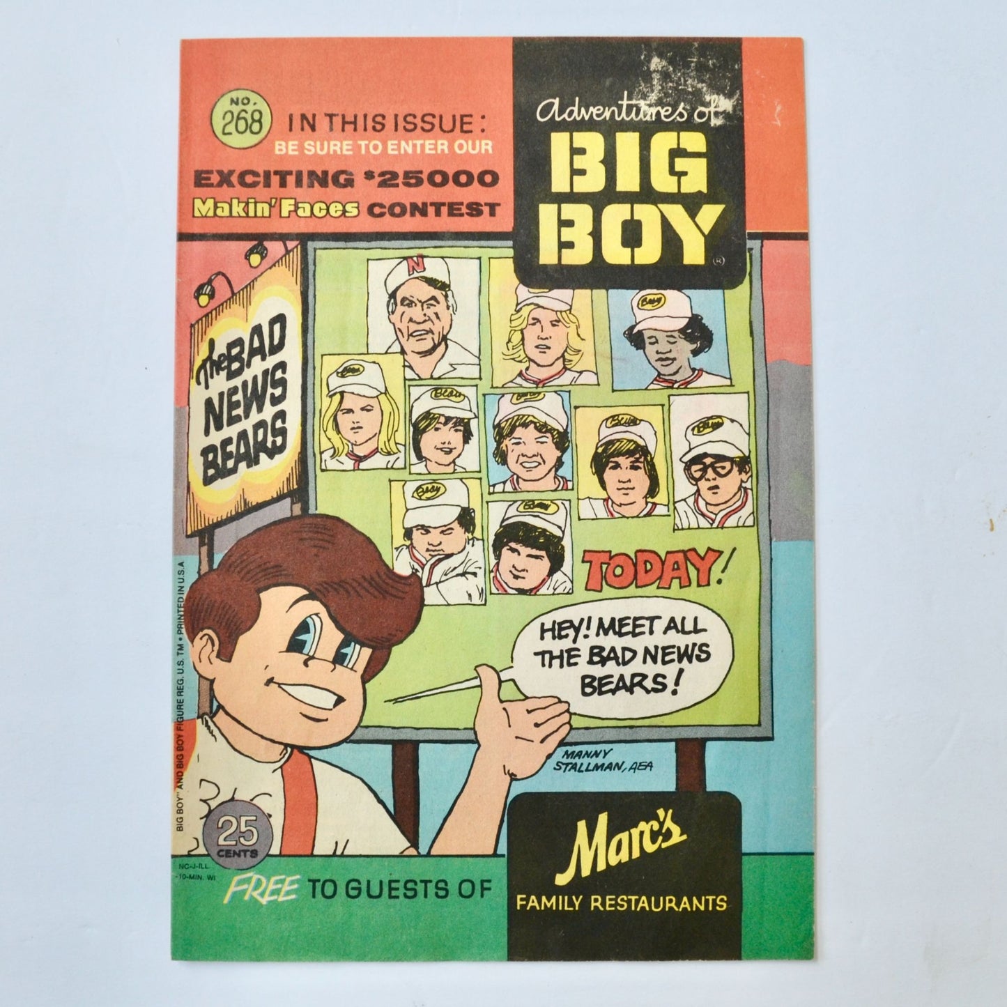 Adventures of Big Boy # 268 Vintage Marc's Family Restaurants Comic