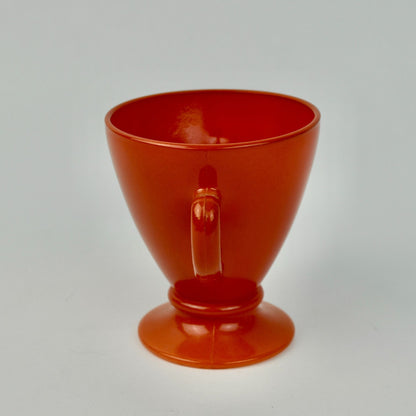 Hazel Atlas Ovide Rust Footed Sugar Bowl Vintage