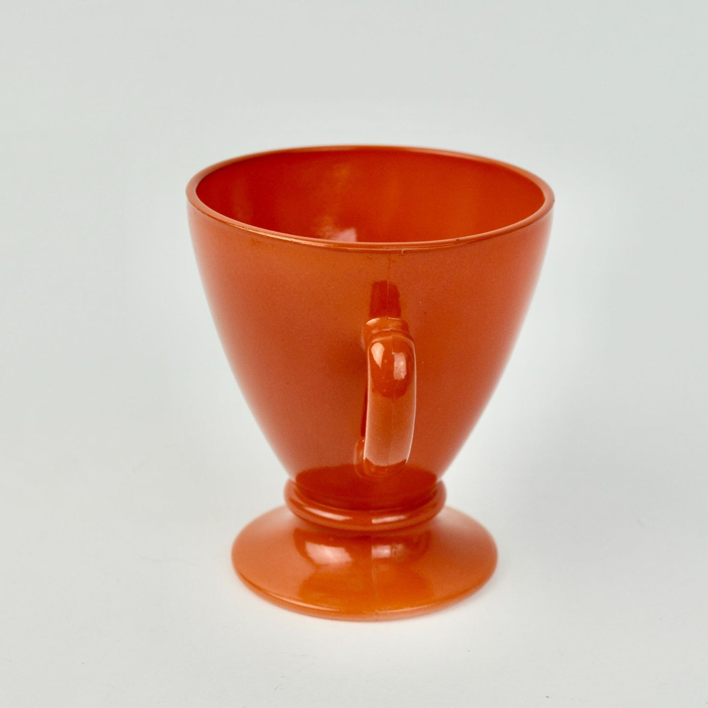 Hazel Atlas Ovide Rust Footed Sugar Bowl Vintage