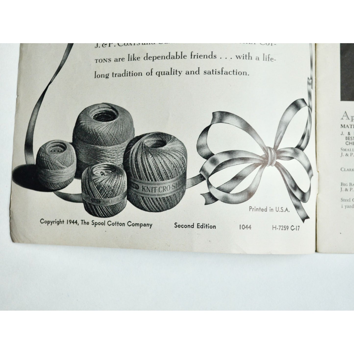 Crochet Your Gifts Vintage Pattern Book Book #212 1944